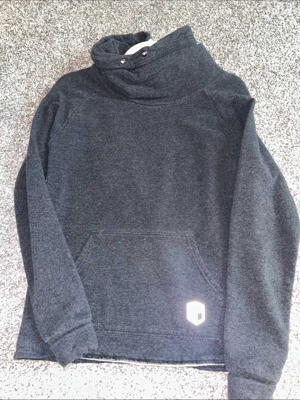 Born Primitive Charcoal Funnel Collar Pullover Sweater